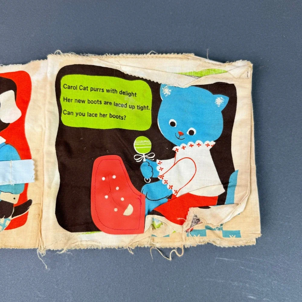 Peggy Cloth Books Vintage Baby Cloth Books Set of 3 Multicolor 1960s‎ Nursery